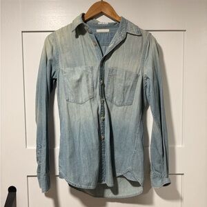 Women’s embroidered Blue Denim Shirt